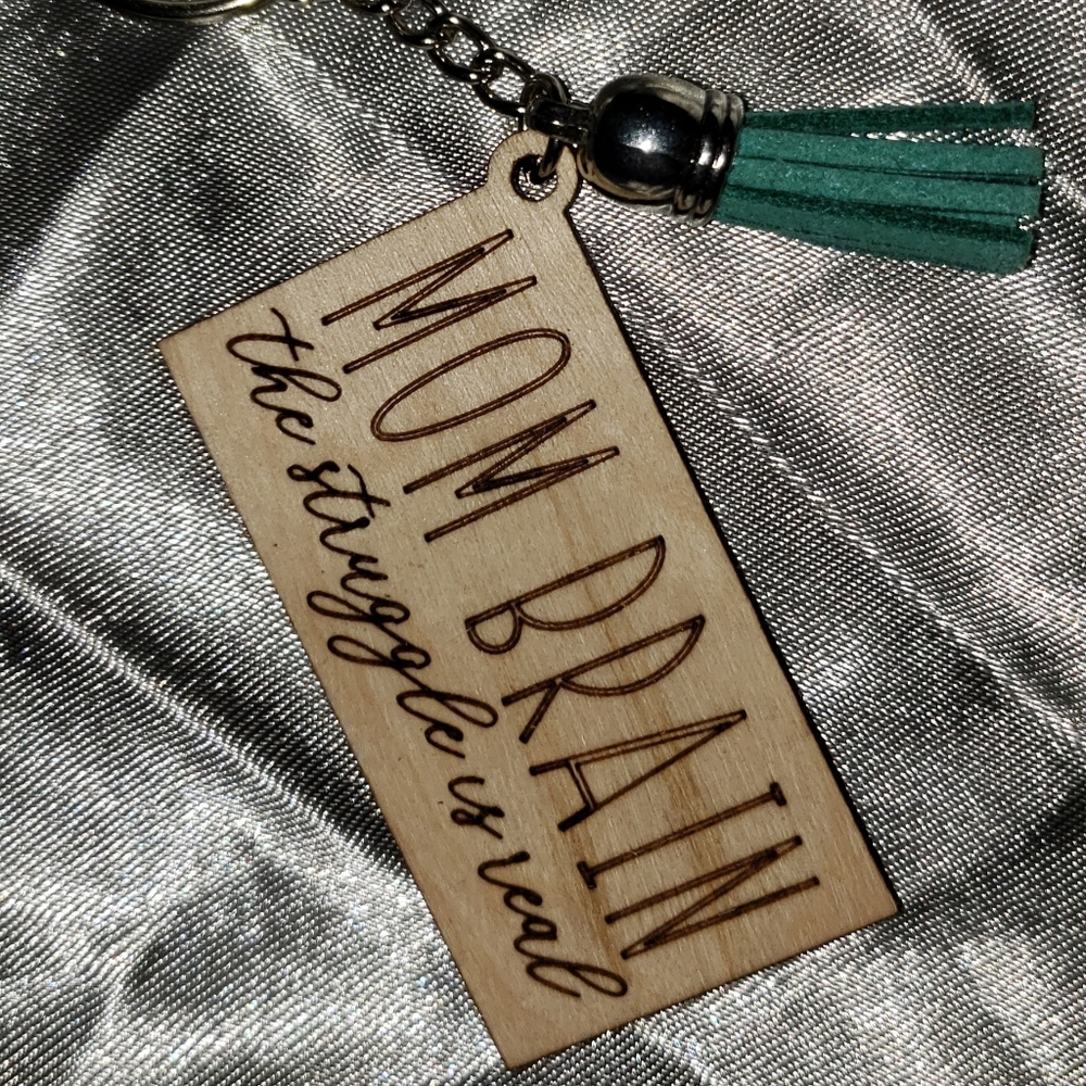 Wooden Rectangle Mom Keychains - Picture 3 of 5